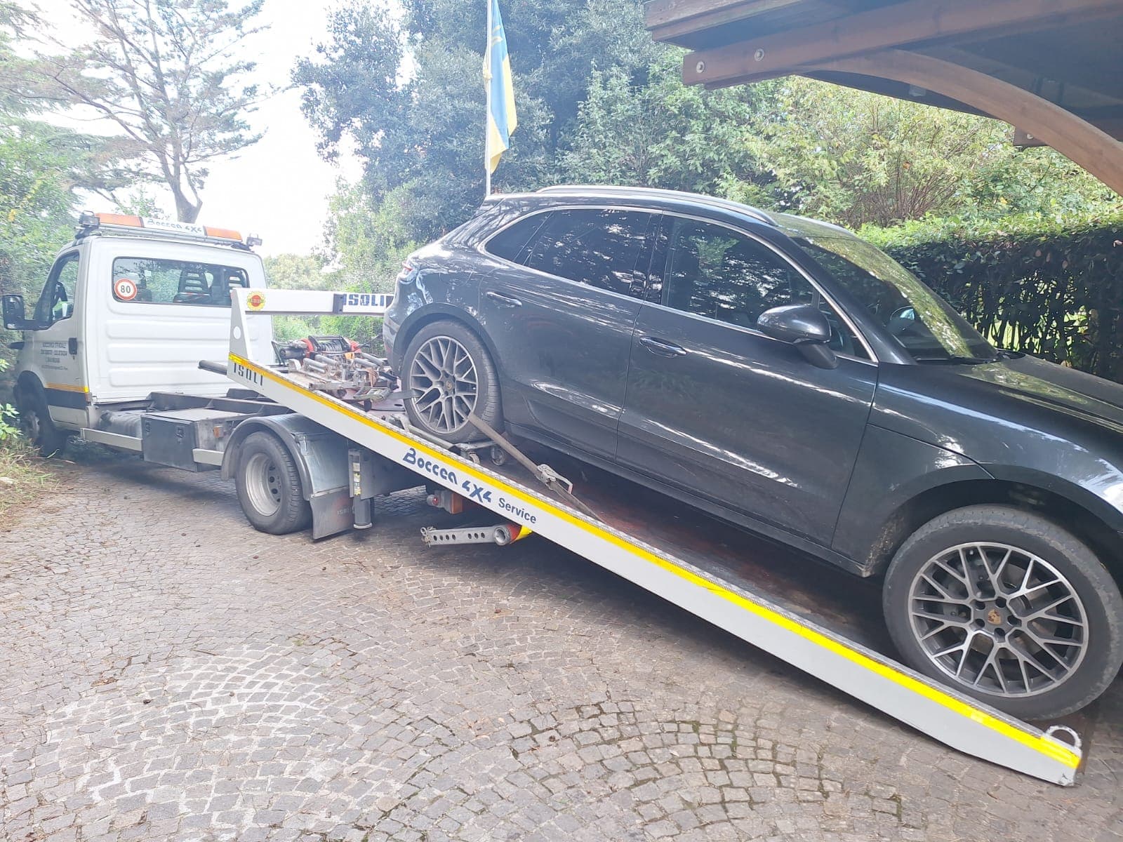Soccorso stradale Roma - trasporto Porsche verso officina